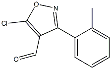 5-chloro-3-(2-methylphenyl)-1,2-oxazole-4-carbaldehyde Struktur