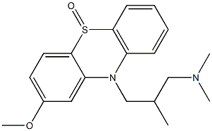 3-(2-methoxy-5-oxophenothiazin-10-yl)-N,N,2-trimethylpropan-1-amine 化学構造式