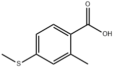 2-メチル-4-(メチルスルファニル)安息香酸 化学構造式