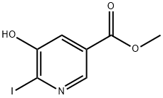 METHYL 5-HYDROXY-6-IODOPYRIDINE-3-CARBOXYLATE Struktur