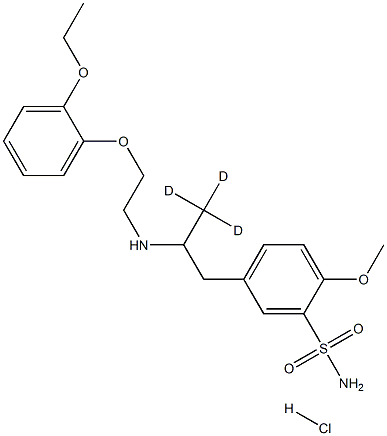 2-methoxy-5-[3,3,3-trideuterio-2-[2-(2-ethoxyphenoxy)ethylamino]propyl]benzenesulfonamide:hydrochloride Structure