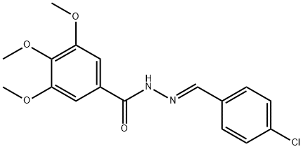 N'-[(E)-(4-chlorophenyl)methylidene]-3,4,5-trimethoxybenzohydrazide|(E)-N'-(4-氯苯亚甲基)-3,4,5-三甲氧基苯甲酰肼
