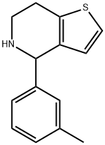4-(3-methylphenyl)-4,5,6,7-tetrahydrothieno[3,2-c]pyridine Structure