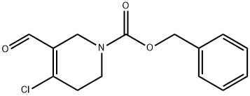 4-Chloro-5-formyl-3,6-dihydro-2H-pyridine-1-carboxylic acid benzyl ester Structure