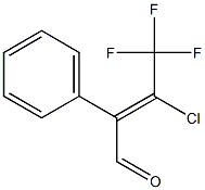 3-Chloro-4,4,4-trifluoro-2-phenyl-but-2-enal Struktur