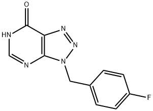 3-(4-Fluorobenzyl)-3,6-dihydro-7H-[1,2,3]triazolo[4,5-d]pyrimidin-7-one Structure