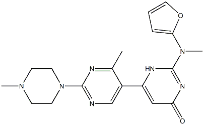 1192655-22-3 2-(furan-2-ylmethylamino)-6-[4-methyl-2-(4-methylpiperazin-1-yl)pyrimidin-5-yl]-1H-pyrimidin-4-one