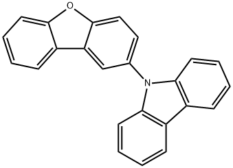 9-(dibenzo[b,d]furan-2-yl)-9H-carbazole 化学構造式