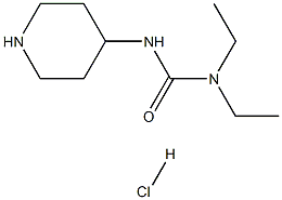 1,1-Diethyl-3-(piperidin-4-yl)urea hydrochloride Struktur
