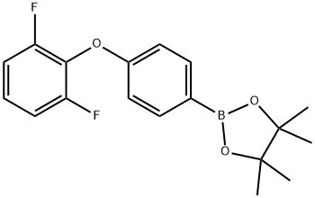 2-(4-(2,6-二氟苯氧基)苯基)-4,4,5,5-四甲基-1,3,2-二氧硼烷,1196396-03-8,结构式