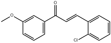 (2E)-3-(2-chlorophenyl)-1-(3-methoxyphenyl)prop-2-en-1-one Structure