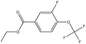 3-Fluoro-4-trifluoromethoxy-benzoic acid ethyl ester, 1197231-80-3, 结构式