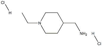 (1-エチルピペリジン-4-イル)メタンアミン二塩酸塩  化学構造式