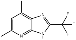5,7-Dimethyl-2-trifluoromethyl-3H-imidazo[4,5-b]pyridine,1197880-04-8,结构式