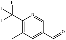 3-甲基-2-(三氟甲基)吡啶-5-甲醛 结构式