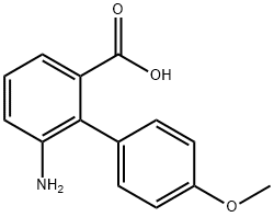 6-amino-4-methoxy-[1,1-biphenyl]-2-carboxylic acid 化学構造式