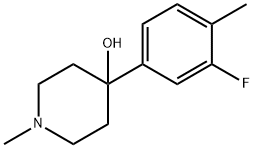 4-(3-FLUORO-4-METHYLPHENYL)-1-METHYLPIPERIDIN-4-OL Structure