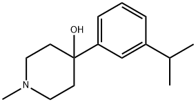 4-(3-ISOPROPYLPHENYL)-1-METHYLPIPERIDIN-4-OL 结构式