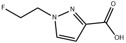 1-(2-Fluoroethyl)-1H-pyrazole-3-carboxylic acid Struktur