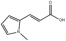 (E)-3-(1-甲基-1H-吡咯-2-基)丙烯酸 结构式