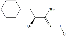 (2S)-2-amino-3-cyclohexylpropanamide:hydrochloride Struktur