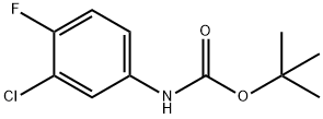 (3-氯-4-氟苯基)氨基甲酸叔丁酯,119951-96-1,结构式