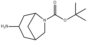 3-Amino-6-Aza-Bicyclo[3.2.1]Octane-6-Carboxylic Acid Tert-Butyl Ester 化学構造式
