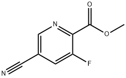 METHYL 5-CYANO-3-FLUOROPYRIDINE-2-CARBOXYLATE Struktur