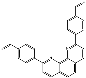 2,9-ビス(4-ホルミルフェニル)-1,10-フェナントロリン 化学構造式