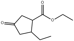 ETHYL 2-ETHYL-4-OXOCYCLOPENTANECARBOXYLATE Structure