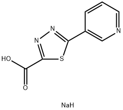 SODIUM 5-(PYRIDIN-3-YL)-1,3,4-THIADIAZOLE-2-CARBOXYLATE Struktur
