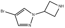 1-azetidin-3-yl-4-bromo-1H-pyrazole Struktur