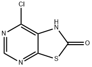 7-Chloro-thiazolo[5,4-d]pyrimidin-2-ol 化学構造式