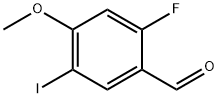 2-Fluoro-5-iodo-4-methoxy-benzaldehyde 化学構造式