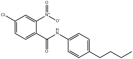 N-(4-butylphenyl)-4-chloro-2-nitrobenzamide Structure