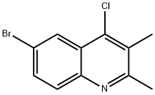 6-Bromo-4-chloro-2,3-dimethyl-quinoline 化学構造式