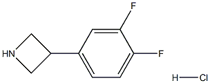 3-(3,4-二氟苯基)氮杂环丁烷盐酸盐 结构式
