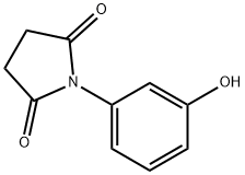 2,5-Pyrrolidinedione, 1-(3-hydroxyphenyl)- Struktur
