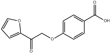 4-[2-(2-furyl)-2-oxoethoxy]benzoic acid Struktur