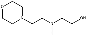 2-(N-methyl-N-(2-morpholinoethyl)amino)ethanol 化学構造式