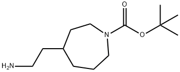 tert-butyl 4-(2-aminoethyl)azepane-1-carboxylate Struktur