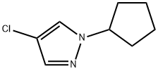 4-chloro-1-cyclopentyl-1H-pyrazole Struktur