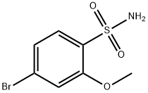 4-BROMO-2-METHOXYBENZENESULFONAMIDE,1206143-12-5,结构式