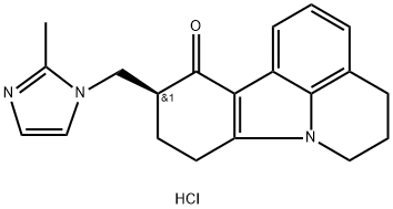 (S)-10-((2-methyl-1H-imidazol-1-yl)methyl)-5,6,9,10-tetrahydro-4H-pyrido[3,2,1-jk]carbazol-11(8H)-one hydrochloride Struktur