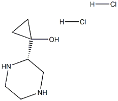 (S)-1-(PIPERAZIN-2-YL)CYCLOPROPANOL 2HCL Structure