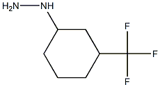 [3-(trifluoromethyl)cyclohexyl]hydrazine Struktur
