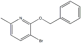 2-(苄氧基)-3-溴-6-甲基吡啶, 1206774-24-4, 结构式