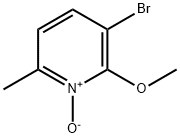 3-bromo-2-methoxy-6-methyl-pyridine 1-oxide Struktur