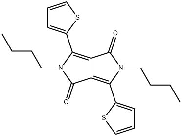 2,5-二丁基-3,6-二(噻吩-2-基)-2,5-二氢吡咯并[3,4-C]吡咯-1,4-二酮, 1207173-14-5, 结构式