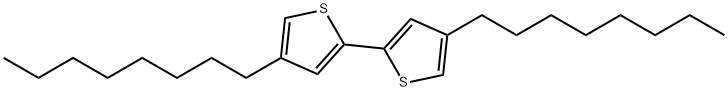 2,2'-Bithiophene, 4,4'-dioctyl- Structure